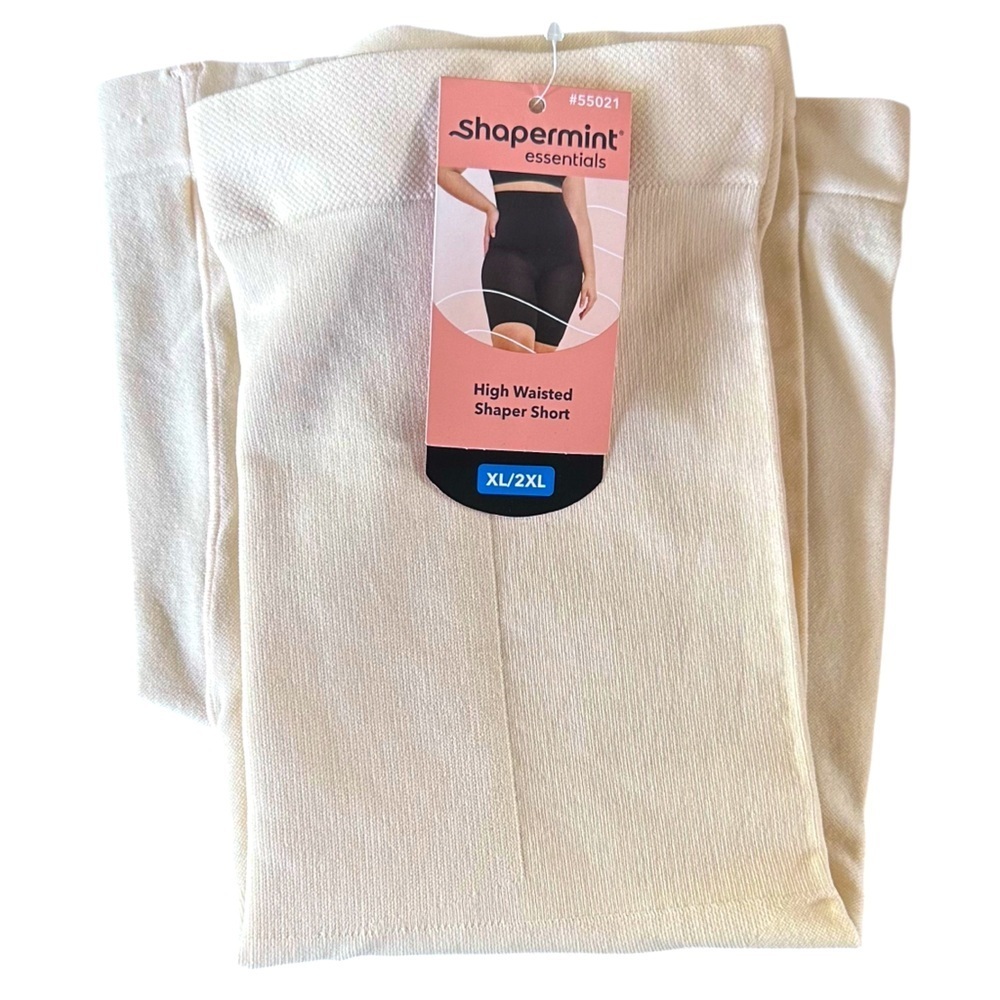Shapermint Essentials NWT All Day High-Waisted Shaper Short XL/2XL Beige